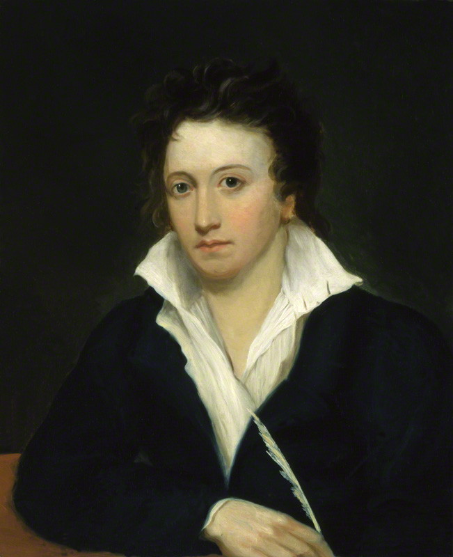 Percy Blythe Shelley 1819 by Alfred Clint afer Amelia Curran and Edward Ellerker Williams  National Portrait Gallery NPG 1271