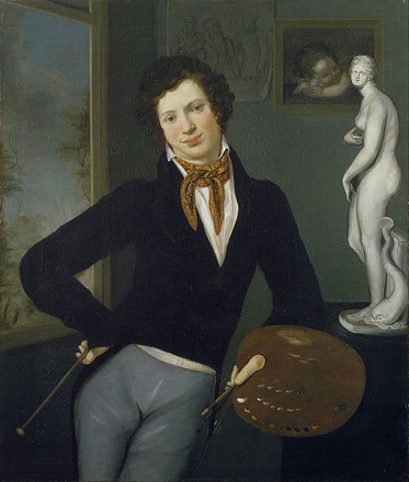 Self-Portrait, ca. 1816 (Moritz Daniel Oppenheim) (1800-1882)  The Jewish Museum, New York, NY, 2008-137