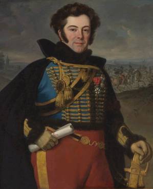 Colonel August frederic Bon Amour, Marquis de Talhouet, 1818 (Horace Vernet) (1789-1863) Location TBD