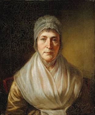 Hannah Moore, The Artists Wife, 1816 (Charles Willson Peale) (1741-1827)    Museum of Fine Arts, Boston, MA     65.611 