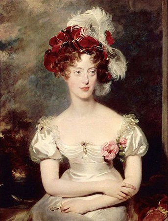 Marie Caroline de Bourbon, Duchesse of the Two Sicilies, ca. 1825 (Sir Thomas Lawrence) (1769-1830) Musée National du Château et des Trianons, Versailles 