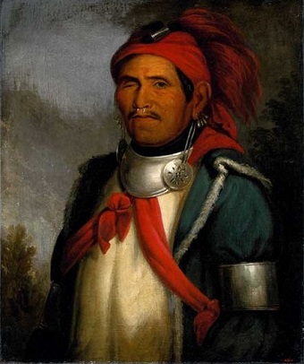 Tenskwatawa, Shawnee Prophet, ca. 1820 (Charles Bird King) (1785-1862)  Location TBD  