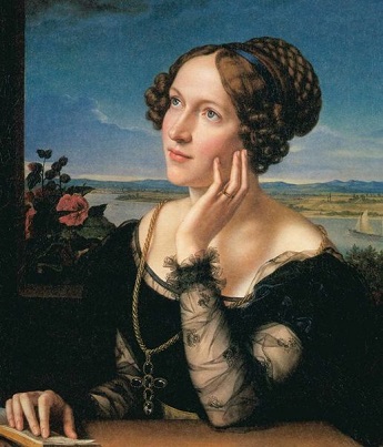 Wilhelmine, the Artists Wife, 1828 (Carl Begas) (1794-1854)   Location TBD  