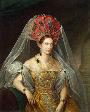 Empress Alexandra Feodorovna, Charlotte of Prussia, 1836 (A. Malyukov) (??-??)  State Hermitage Museum, St. Petersburg 