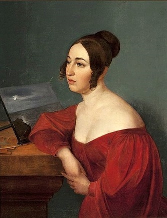Hortensja Sobanska, née Jelowicka, 1836 (Wojciech Stattler) (1800-1875)  Muzeum Narodowe w Warszawie              