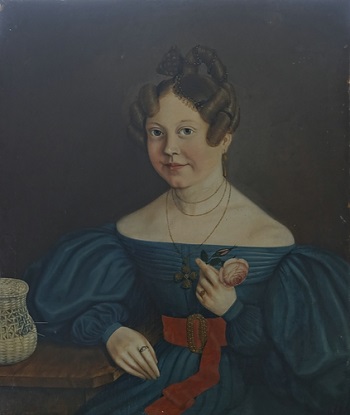 A Young Woman, ca. 1830 (Unknown Artist) Private Collection, Germany