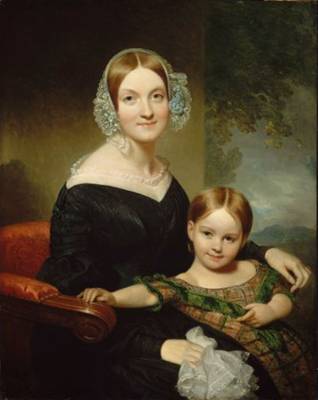 Anna Traphagen Buckham and Daughter, ca. 1839 (Henry Inman) (1801-1846) Museum of Fine Arts, Boston, MA  19.1370