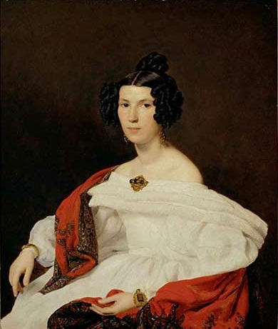 A Young Woman, wife of Josef von Stadler, court official, 1835 (Ferdinand Georg Waldmüller) (1793-1865)  Österreichische Galerie Belvedere, Wien, Inv.2120 