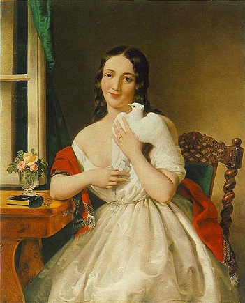 A Young Woman, 1843 (Miklós Barabás) (1810-1898)   Location TBD