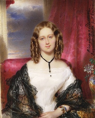 Aleksandra Potocka, 1840 (Moritz Michael Daffinger) (1790-1849)  Muzeum Naradowe w Warszawie,   Min432 