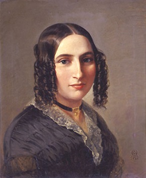 Fanny Hensel, 1842 (Moritz Daniel Oppenheim) (1800-1882)  Location TBD   