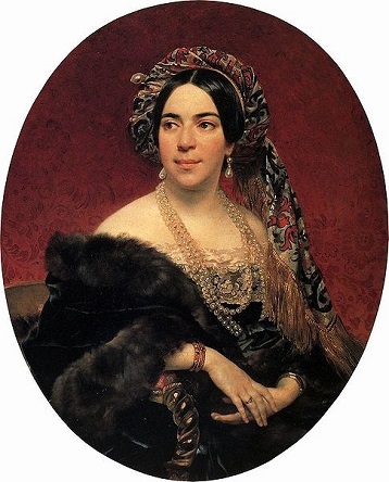 Maria Pavlovna Volkonskaia, ca. 1843 (Karl Briullov) (1799-1852)  Location TBD  