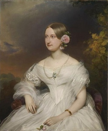 Marie-Caroline Bourbon, Princess of the Two Sicilies, 1842 (Franz Schrotzberg) (1811-1889) Musée Conde, Chantilly  