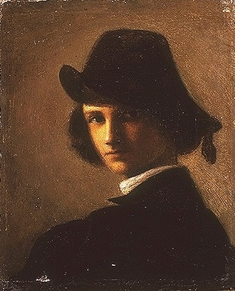 Self-Portrait, ca. 1845 (Anselm Feuerbach) (1829-1880)  Alte Nationalgalerie Berlin   