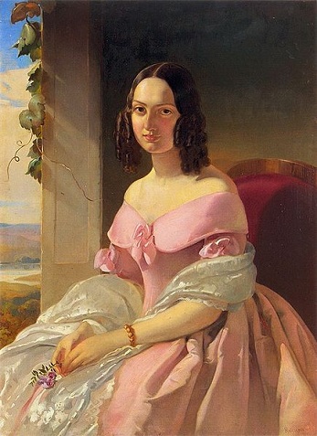 Heleny Matzel z Wroczynerów, ca. 1840 (Alojzy Reichan) (1807-1860)   Lviv Art Gallery 