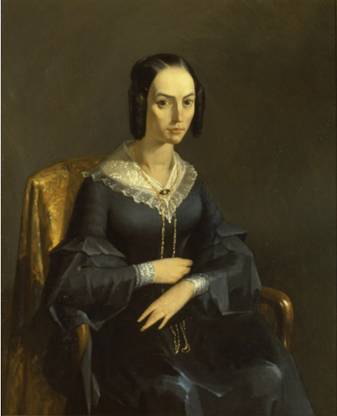The Comtesse of Valmont, ca. 1841 (Jean-François Millet) (1814-1875)  St. Louis Art Museum, MO 76:1954 