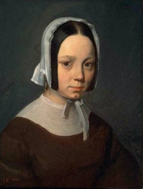 Pauline-Virginie Ono, Artists Wife, 1841 (Jean-François Millet) (1814-1875)   Museum of Fine Arts, Boston, MA     44.73 