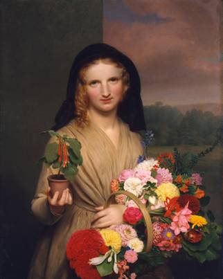 The Flower Girl, 1830 (Charles Cromwell Ingham) (1796-1863)  The Metropolitan Museum of Art, New York, NY     02.7.1 