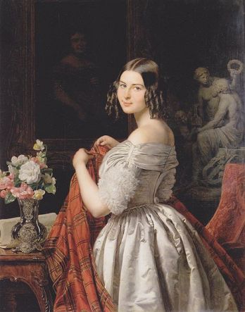 A Young Lady, 1840 (Ferdinand Georg Waldmuller) (1793-1865)  Wien Museum