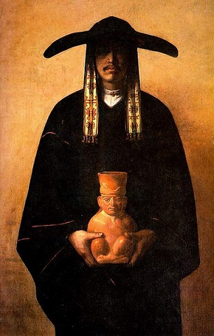 A Peruvian Man , 1855 (Francisco Laso) (1823-1869)  Museo de Arte de Lima  