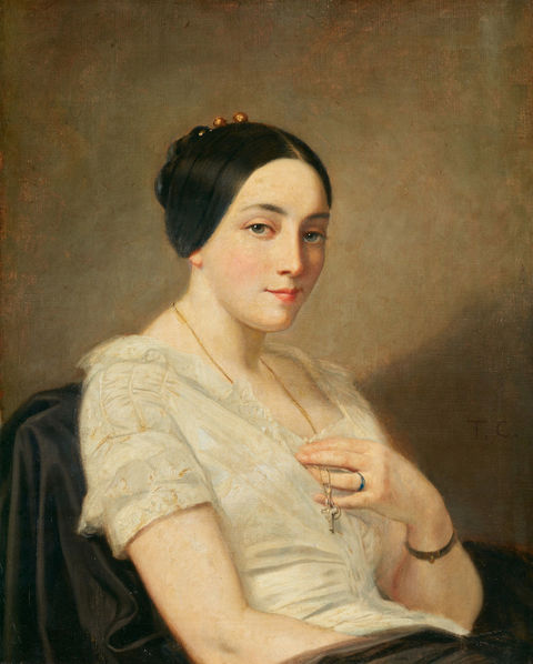 Portrait of a Seated Woman, ca. 1850-1855, by Thomas Couture (1815-1879) restituted to the heirs of Georges Mandel, from the Gurlitt trove, January 2019