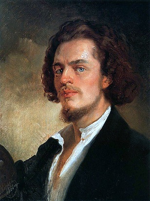 Self-Portrait, 1856  (Konstantin Makovsky) (1839-1915)   State Tretyakov Gallery, Moscow    
