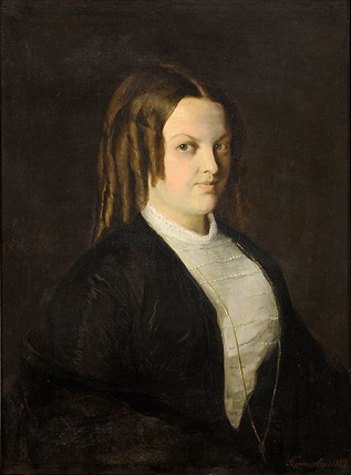 A Woman, 1852 (Georg Cornicelius) (1825-1898)   Düsseldorfer Auktionhsaus 