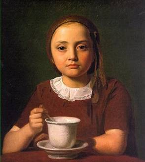 A Girl, ca. 1850 (Constantin Hansen) (1804-1880)   Location TBD