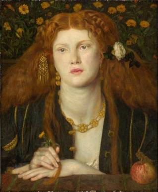 Fanny Cornforth, 1859 (Dante Gabriel Rossetti) (1828-1882)    Museum of Fine Arts, Boston, MA     1980.261 