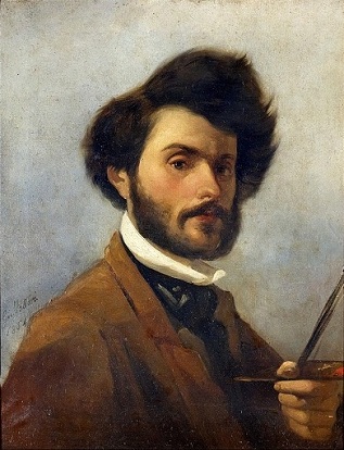 Self-Portrait, 1854 (Giovanni Fattori) (1825-1908)   Location TBD 