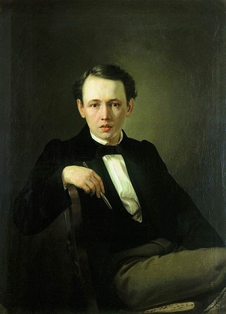 Self-Portrait, ca. 1853   (Vasily Perov) (1833-1882)   Location TBD  
