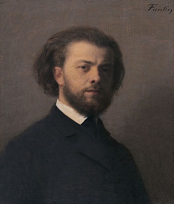 Self-Portrait, 1866 (Henri Fantin-Latour) (1836-1904)   Manchester Art Gallery, UK,  1919.8  