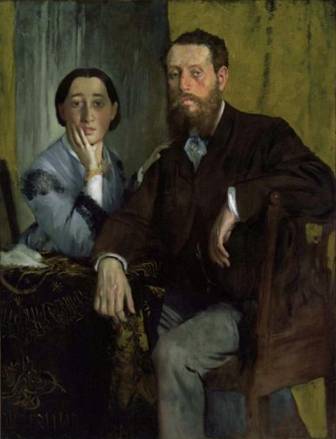 Edmondo and Thérèse Morbilli, the artists sister, ca. 1865 (Edgar Degas) (1834-1917)   Museum of Fine Arts, Boston, MA    31.33 