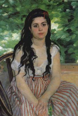 A Woman, ca. 1868  (Pierre August Renoir)    (1841-1919)  Alte Nationalgalerie, Berlin 
