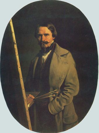 Self-Portrait, ca. 1865 (Aleksander Raczynski) (1822-1889) Lviv National  Art Gallery, Ukraine 