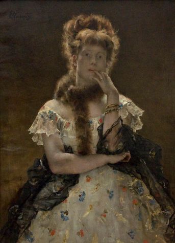 A Woman, 1867 (Alfred Stevens) (1823-1906)   Koninklijk Museum voor Schone Kunsten, Antwerpen 