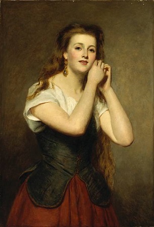 A Young Woman, 1875 (William Powell Frith) (1819-1909)  Bonhams Auction House  