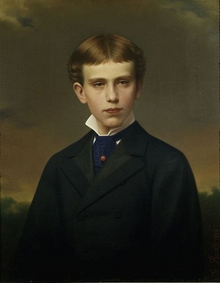 Crown Prince Rudolf of Austria at 16 years old, 1875 (George Martin Ignaz Raab) (1821-1885)  Location TBD 