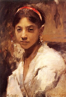 Rosina Ferrara, 1878 (John Singer Sargent) (1856-1925)  Location TBD
