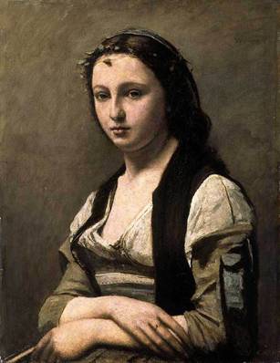 A Woman, 1868-1870 (Jean-Baptiste Camille Corot) (1796-1875) Musée du Louvre       R.F. 2040 
