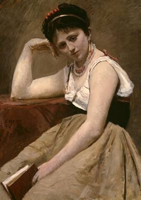 A Woman, ca. 1870  (Jean Baptiste Camille Corot) (1796-1875) The Art Institute of Chicago, IL     1922.410 