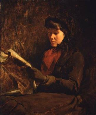 Girl Reading, 1877 (Frank Duveneck) (1848-1919)   Museum of Fine Arts, Boston, MA     23.119 