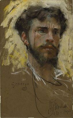 Self-Portrait, 1877 (Francesco Paolo Michetti) (1851-1929)  J. Paul Getty Museum, Los Angeles, CA 94.GG.48 
