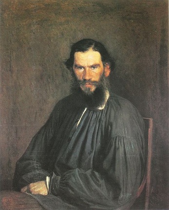 Leo Tolstoy, 1873 (Ivan Kramskoi) (1837-1887)  State Tretyakov Gallery, Moscow    
