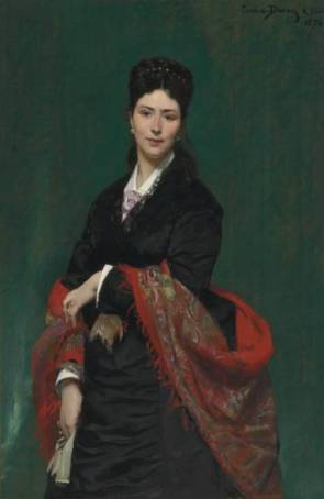 Madame Marie Clerc, 1874 (Charles Emile August Carolus-Duran) (1838-1917) Christies Sale 2547  Lot 58 