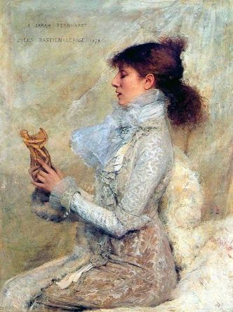 Sarah Bernhardt, 1879  (Jules Bastien-Lepage) (1848-1884) Location TBD 