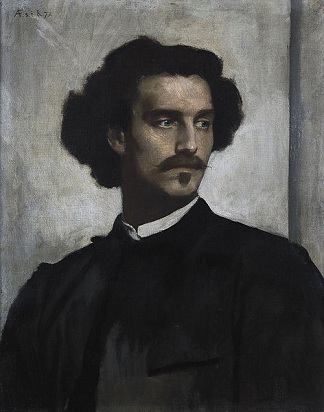 Self-Portrait, 1873 (Anselm Feuerbach) (1829-1880)  Alte Nationalgalerie, Berlin  Room,  2.05 