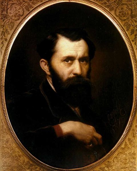 Self-Portrait, 1879  (Wassily Perov) (1833-1882) Location TBD