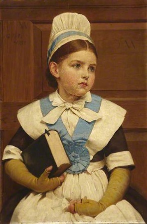 Charity School Girl, 1882(George Dunlop Leslie) (1835-1921) City of Westminster Archives Center, London   