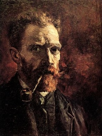 Self-Portrait, 1886 (Vincent van Gogh) (1853-1890)  Van Gogh Musuem, Amsterdam 